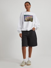 Skinnydip White The Simpsons x Bart On The Road Sweatshirt - Image 1 of 4