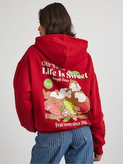 Skinnydip Red Disney Chip N Dale Life Is Sweet Hoodie - Image 2 of 4