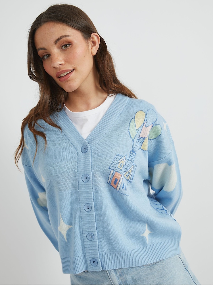 Skinnydip Blue Disney Up Knitted Cardigan - Image 4 of 4