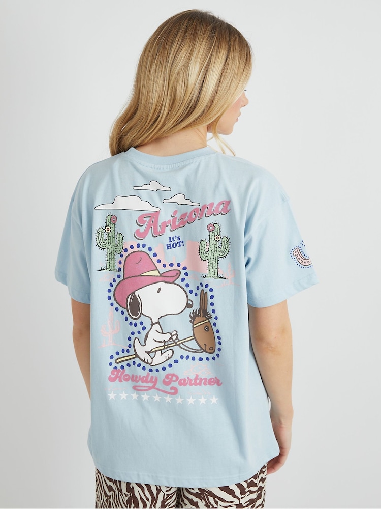 Skinnydip Peanuts x Snoopy Howdy Partner 100% Cotton T-Shirt - Изображение 2 из 6
