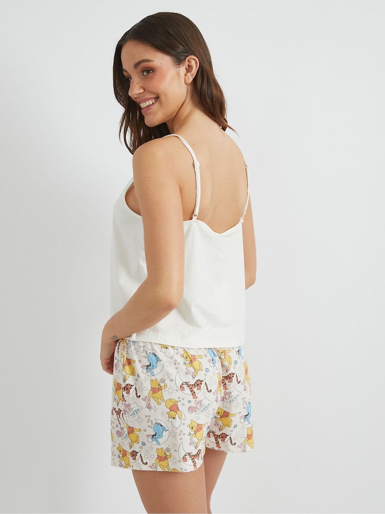 Skinnydip White Disney Winnie the Pooh Cami & Shorts Pyjamas Set - Image 3 of 5