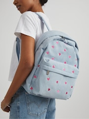 Skinnydip Blue Ditsy Strawberry Backpack - Image 2 of 2