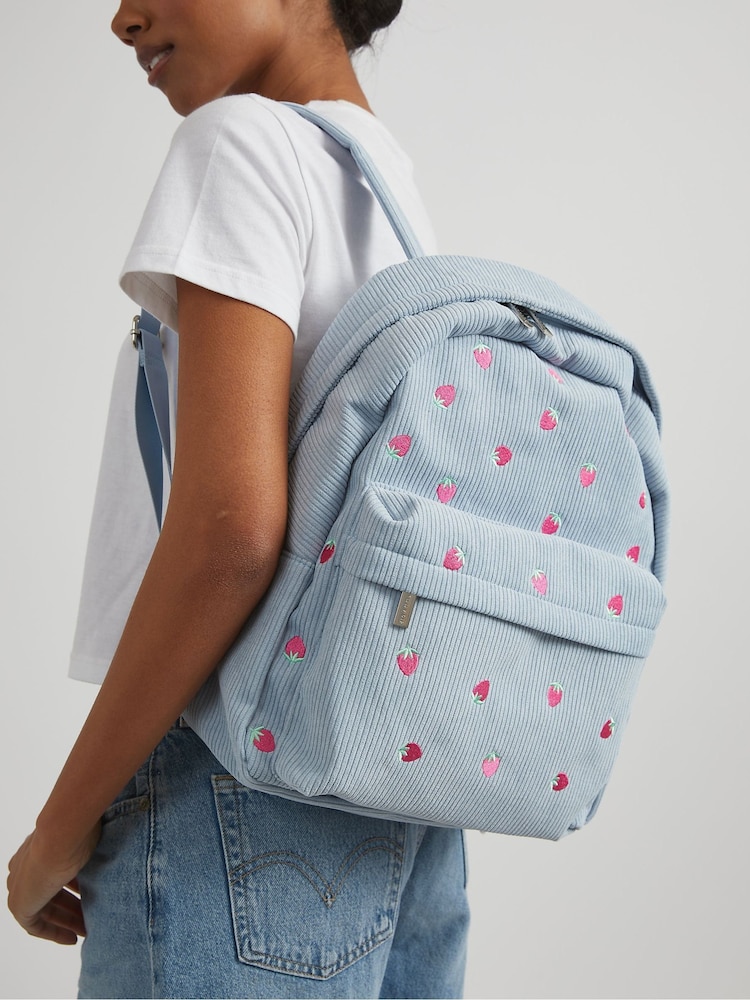 Skinnydip Blue Ditsy Strawberry Backpack - Image 2 of 2