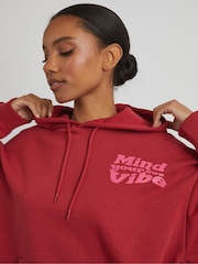 Skinnydip Red Mind Your Own Vibe Cherry Hoodie - Image 3 of 4