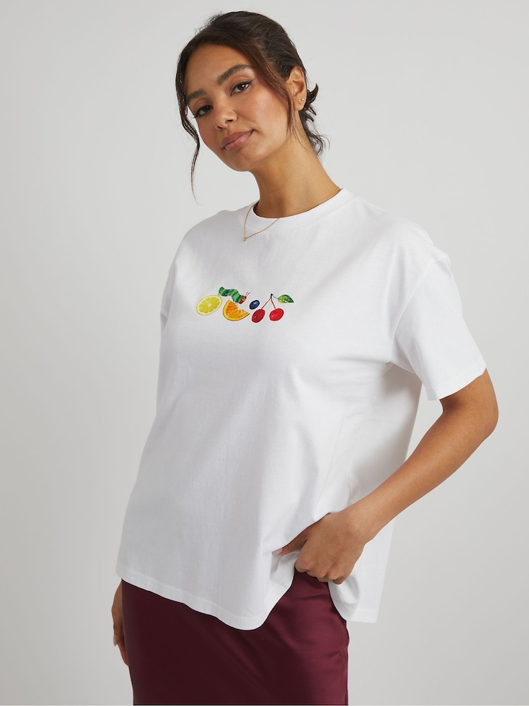 Skinnydip White The Very Hungry Caterpillar Fruit T-Shirt - Image 2 of 5