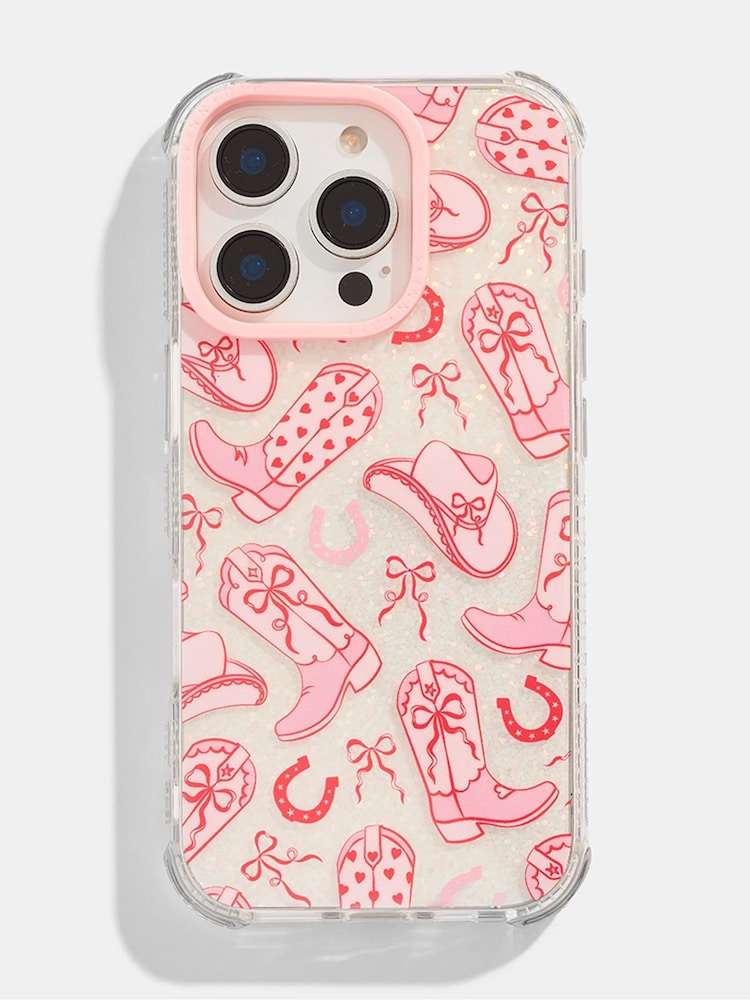 Skinnydip Pink Light iPhone 16 Plus Case Bow Stripe - Image 1 of 4