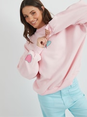 Skinnydip Barbie Pink Disney Cars Flo's Cafe Sweatshirt - Image 3 of 5