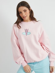 Skinnydip Barbie Pink Disney Cars Flo's Cafe Sweatshirt - Image 4 of 5