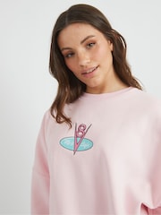Skinnydip Barbie Pink Disney Cars Flo's Cafe Sweatshirt - Image 5 of 5
