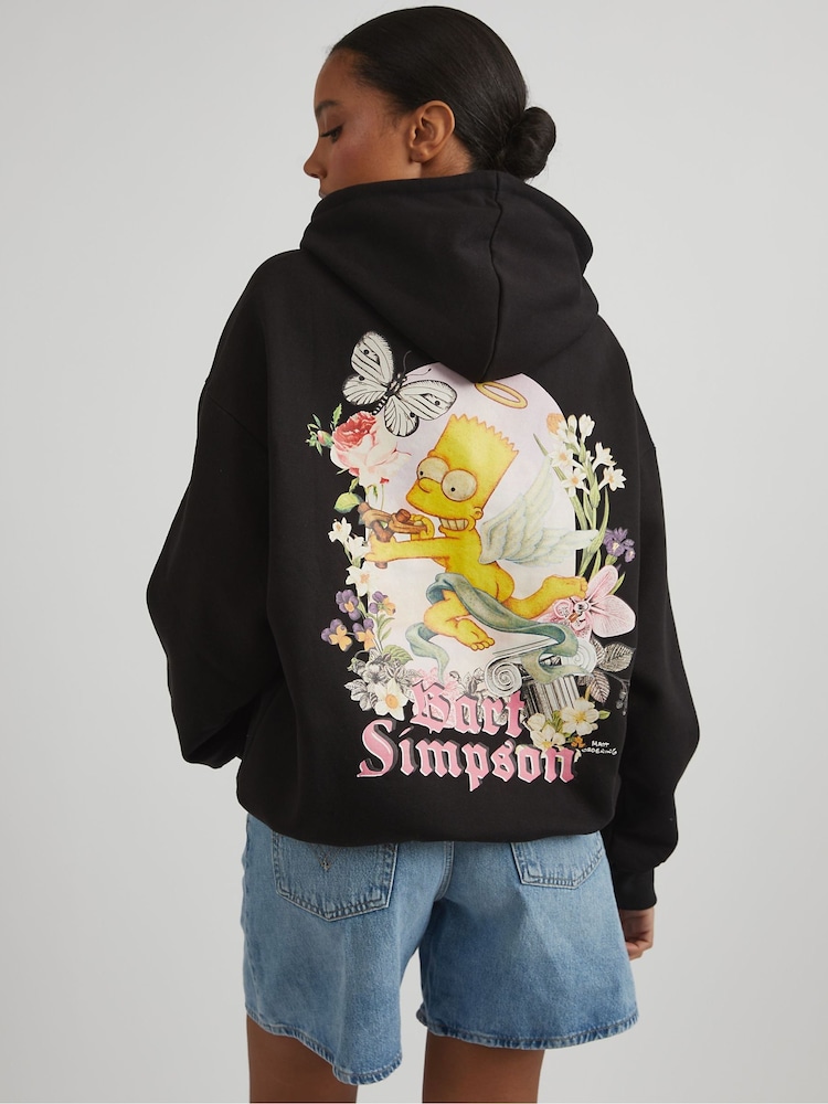 Skinnydip Black The Simpsons Bart Simpson Hoodie - Image 1 of 5 Skinnydip Black The Simpsons Bart Simpson Hoodie - Image 1 of 5