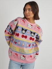 Skinnydip Hello Kitty Stripe Knitted Jumper - Image 1 of 4