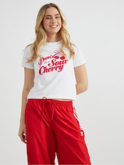 Skinnydip Don't Be A Sour Cherry Baby 100% Cotton T-Shirt - Imagen 3 de 4