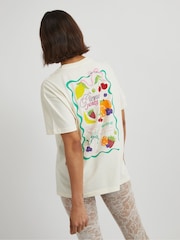 Skinnydip White Picnic Party T-Shirt - Image 4 of 6