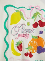 Skinnydip White Picnic Party T-Shirt - Image 6 of 6