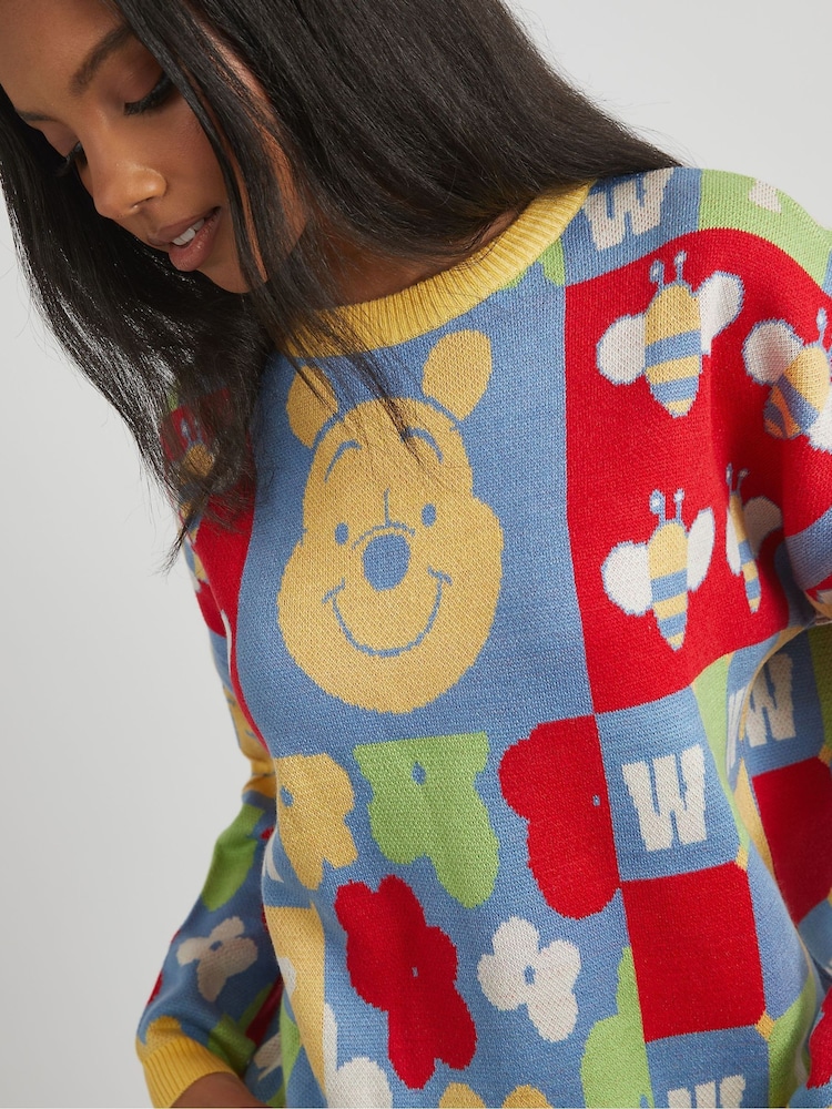 Skinnydip Yellow Disney Winnie The Pooh Knitted Jumper - Image 6 of 6
