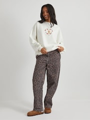 Skinnydip White Disney Winnie The Pooh Strawberry Sweatshirt - Image 1 of 5