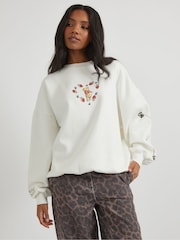 Skinnydip White Disney Winnie The Pooh Strawberry Sweatshirt - Image 3 of 5