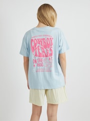 Skinnydip Blue Cowboy Tears T-Shirt - Image 3 of 4