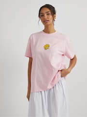 Skinnydip Pink The Simpsons Lisa Not in The Mood T-Shirt - Image 2 of 4