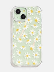 Skinnydip White/Yellow iPhone 16 Plus Case Bow Stripe - Image 1 of 4