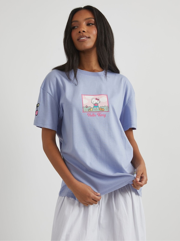 Skinnydip Purple Hello Kitty Fresh & Delicious T-Shirt - Image 1 of 4