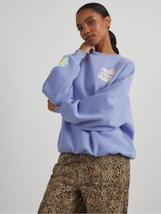 Skinnydip Blue Protect Your Love Sweatshirt - Image 2 of 4