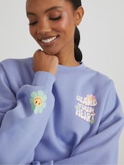 Skinnydip Blue Protect Your Love Sweatshirt - Image 4 of 4