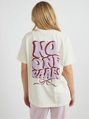 Skinnydip Nude No One Cares T-Shirt - Image 3 of 4