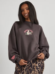 Skinnydip Grey Disney Winnie The Pooh Rabbits Farm Sweatshirt - Image 3 of 5