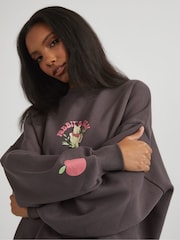 Skinnydip Grey Disney Winnie The Pooh Rabbits Farm Sweatshirt - Image 4 of 5