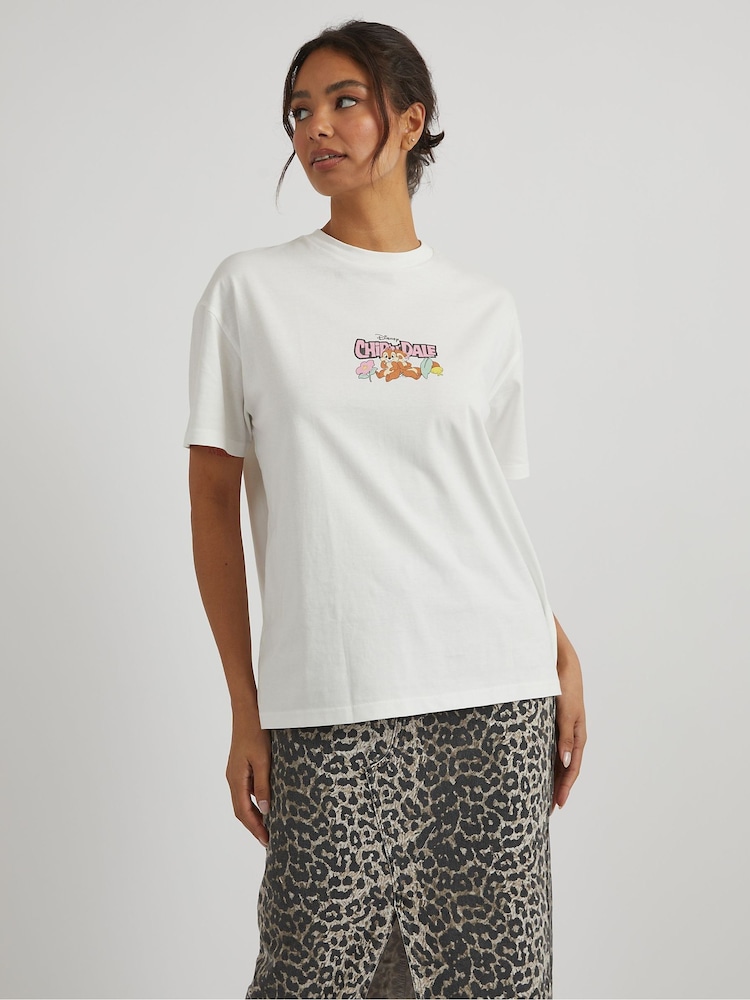 Skinnydip White Disney Chip N Dale Double Trouble T-Shirt - Image 2 of 5