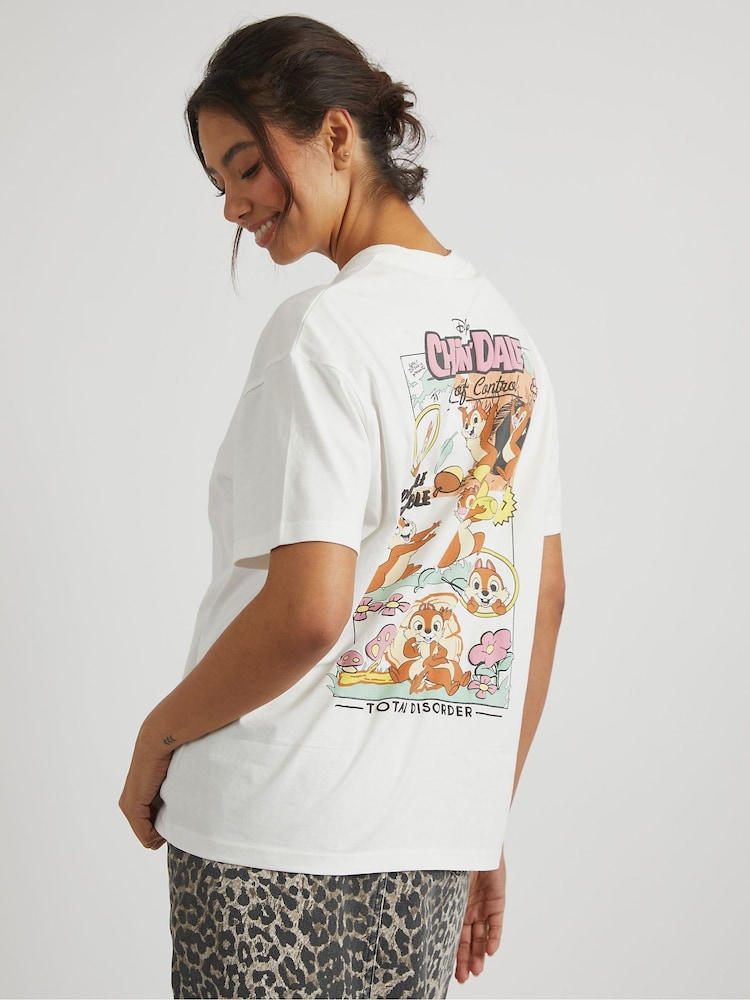 Skinnydip White Disney Chip N Dale Double Trouble T-Shirt - Image 3 of 5
