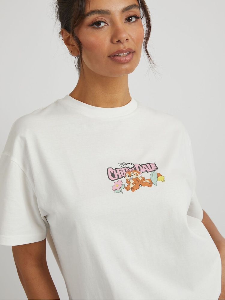 Skinnydip White Disney Chip N Dale Double Trouble T-Shirt - Image 4 of 5