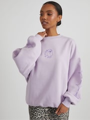 Skinnydip Purple The Simpsons Lizard Queen Sweatshirt - Image 2 of 4