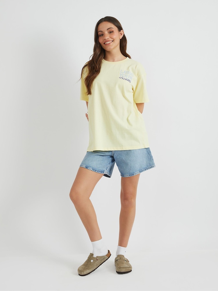 Skinnydip Yellow Rodeo Lifestyle T-Shirt - Image 1 of 4