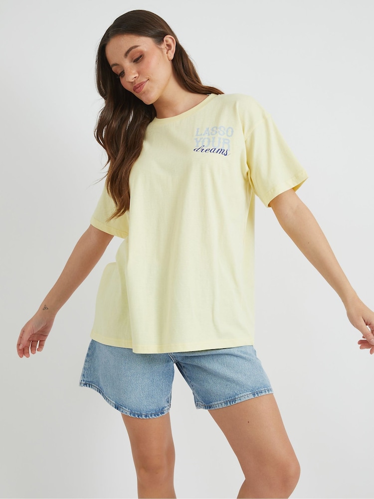 Skinnydip Yellow Rodeo Lifestyle T-Shirt - Image 2 of 4