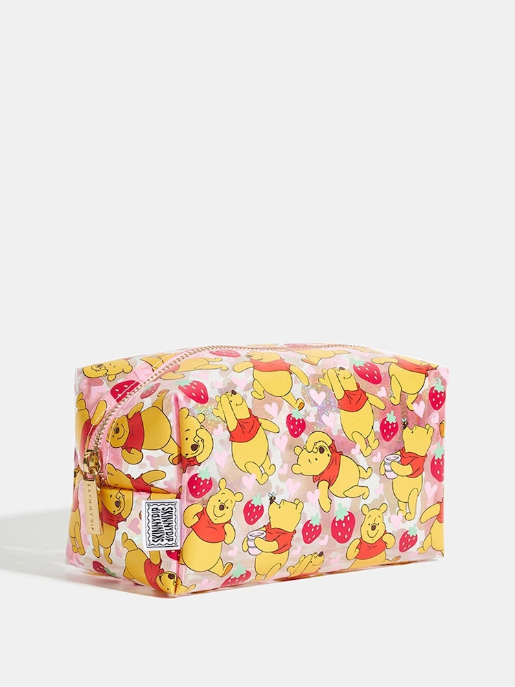 Skinnydip Pink Disney Winnie The Pooh Strawberry Make-Up Bag - Image 3 of 5