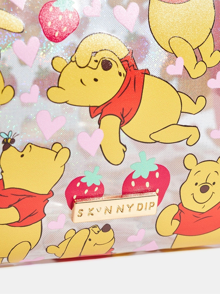 Skinnydip Pink Disney Winnie The Pooh Strawberry Make-Up Bag - Image 5 of 5