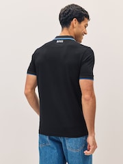 BOSS Navy Paddy Pro Tipped Collar Polo Shirt - Image 2 of 4