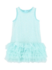 Angels Face Green Charleston Sequin/Tulle Dress - Image 2 of 3