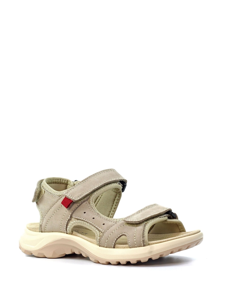 Lunar Cream LD Riviera Beige Leather Sandals - Image 2 of 6