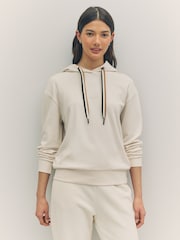 BOSS Signature Stripe Jersey Hoodie - Image 1 of 4