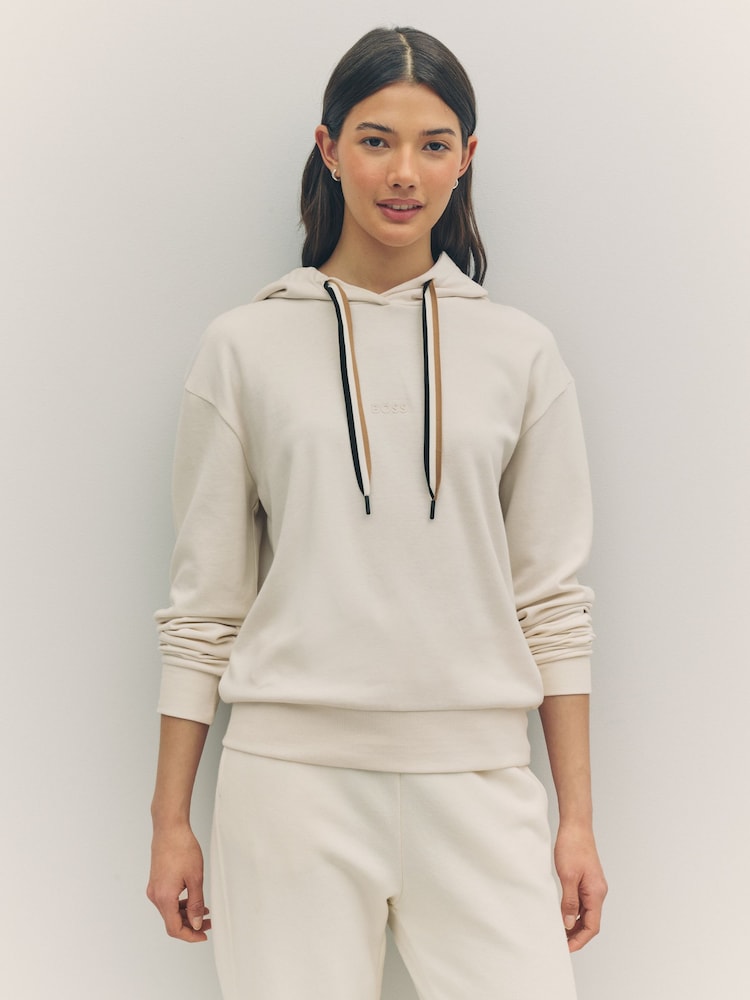 BOSS Signature Stripe Jersey Hoodie - Image 1 of 4