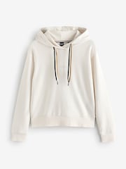 BOSS Signature Stripe Jersey Hoodie - Image 4 of 4
