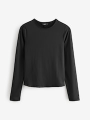 Long Sleeve Black/Ecru/Berry Soft Touch Polyamide Long Sleeve Top 3 Pack - Image 5 of 5