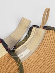 Barbour® Natural Elsdon Crochet Packable 100% Cotton Visor - Image 5 of 6