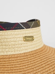 Barbour® Natural Elsdon Crochet Packable 100% Cotton Visor - Image 6 of 6