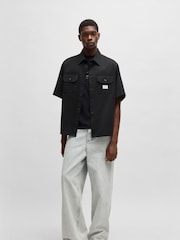 Hugo Cotton Twill Relaxed Fit SS Shirt - Image 3 of 7