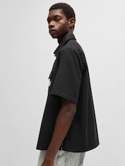 Hugo Cotton Twill Relaxed Fit SS Shirt - Image 4 of 7