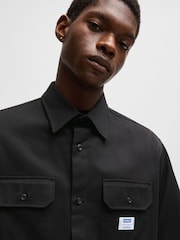 Hugo Cotton Twill Relaxed Fit SS Shirt - Image 5 of 7